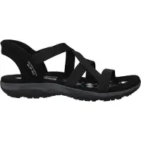 SKECHERS Slip-Ins: Reggae Slim Sandalen Plat - Zwart - Maat 40
