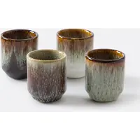 La redoute interieurs Set Mit 4 Espressotassen Aus Steingut Mit Reaktiver Glasur, Illiano
