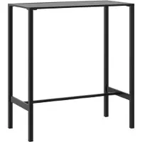 vidaXL Bartisch Schwarz 100x50x110 cm Pulverbeschichteter Stahl