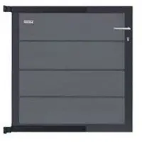 Elephant Zauntor Modular EVO 91 WPC steingrau 90x93cm, Leiste Anthrazit - DIN links inkl. Beschlag 8712981507752