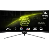 MSI MAG 345CQR 86,4 cm (34") 3440 x 1440 Pixel UltraWide Dual Quad HD PC Monitor Schwarz