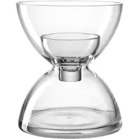 Leonardo Dekovase "Vase 19 mit Einsatz DIABOLO", transparent, B:15,8cm H:19cm T:15,8cm, Glas, Vasen, Dekovase