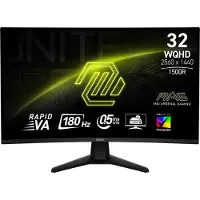 MSI MAG 32CQ6F, 80 cm (31.5"), 2560 x 1440 Pixel, Wide Quad HD, 0,5 ms, Schwarz
