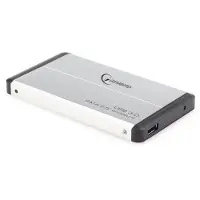 Gembird EE2-U3S-2-S, HDD-Gehäuse, 2.5", SATA, USB Anschluss, Silber