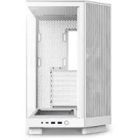 NZXT H6 Flow RGB, Midi Tower, PC, Weiß, ATX, micro ATX, Mini-ITX, Stahl, Gehärtetes Glas, Blau, Grün, Rot