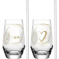 Leonardo PB/2 LD+2 Trinkhalme -Love-