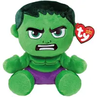 TY Beanie Babies Marvel Hulk Soft 15cm