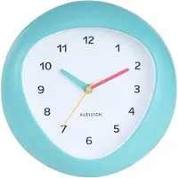 Karlsson - Wanduhr Funky Vibes - Türkis - 4.4x25.5x25.5cm