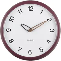 Karlsson - Wanduhr Bella - Dunkles Lila - 4.2x30x30cm