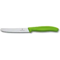 Victorinox Tomatenmesser Victorinox Swiss Classic Wellenschliff Grün