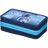 Herlitz TriCase 31 tlg. Cosmic Explorer, 31 Stück(e), Blau, Dunkelblau, Polyester, Polyvinylchlorid (PVC), 190 mm, 70 mm, 115 mm