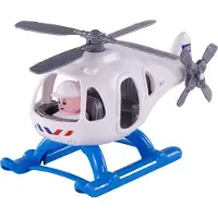 Cavallino Toys Polizeihubschrauber mit Spielfigur, 29,5 cm