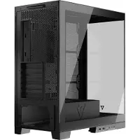 Modecom VOLCANO SPACE PC-Gehäuse, Weiß, Midi Tower, Dual-Chamber, Panorama-Glas, für ATX Mainboards und GPU bis 400 mm, ohne Lüfter