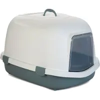 Zolux S Queen - Katzentoilette - weiß/hellblau - 55x71x46,5 cm