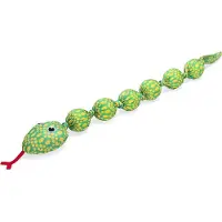 Beeztees Schlange Ballo - Grün - 80 x 10 x 6,5 cm