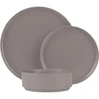 Berlinger Haus BH10006, 6 Person(en), Steingut, Graubraun, Rund, Modern, 26,5 cm