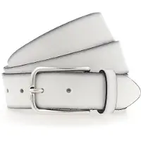 Vanzetti Gürtel Denim Love 35mm Full Leather Belt W85 White