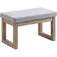 EStore - Fußbank - 68L x 38B x 42H cm - grau