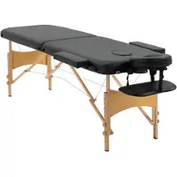 Aosom Massageliege, klappbarer Massagetisch mit Kopfstütze, für Spa, Salon