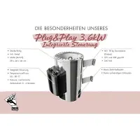 Karibu 68 mm Sauna Ida 3 inkl. Ofen 3,6 kW intgr. Strg