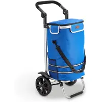 Juskys Einkaufswagen 3in1 - 56L - Dunkelblau