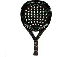 Softee Padelschläger Outside Carbon Hybriddesign mit rauer 24K-Oberfläche und weichem EVA-Kern