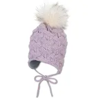 Sterntaler Bindemütze in Lila - 49 cm