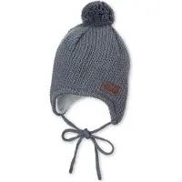 Sterntaler - Kid's Strickmütze Pompon - Mütze Gr 39 cm grau