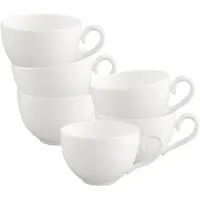 Villeroy & Boch Multipack White Pearl Kaffee-/Teeobertasse - 6 Stück