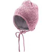 Sterntaler Strickmütze Schleifen in rosarot | Gr.: 45 cm