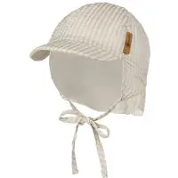 Sterntaler Schirmmütze mit Nackenschutz Streifen beige 1602526_935