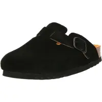 Scholl Clogs Fae Suede Damen Sp Black-Schuhgröße 42