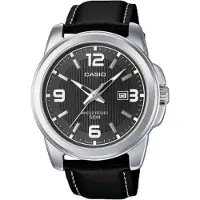 Casio MTP-1314PL-8AVEF COLLECTION Uhr Herrenuhr Leder Schwarz