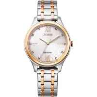 Citizen Eco Drive Solar Damenuhr EM0506-77A Bicolor Edelstahl