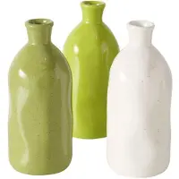 Boltze Vase Mylana aus 3er Set in grün | Gr.: onesize