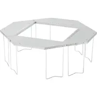 Snow Peak - Jikaro Fire Ring Table - Campingtisch metallic