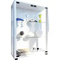 Hioshop Sammel Stand Vitrine Holz Glas Sintalo