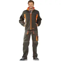 Planam Herren Softshelljacke "BASALT NEON" olive Grösse XL