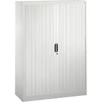 C+P Rollladenschrank Omnispace, 4 OH, abschließbar, B 1200 x T 420 x H 1660 mm, Stahl/Kunststoff, verkehrsweiß