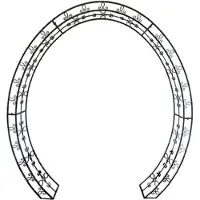Garden Pleasure Rankgitter LAMOS Metall schwarz oval 200,0 x 220,0 cm