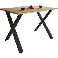 VCM Premium Holz Esstisch | H. 76 x B. 110 x T. 80 cm | Küchentisch Speisetisch Tisch Xona X