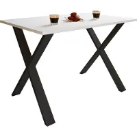 VCM Premium Holz Esstisch | H. 76 x B. 110 x T. 80 cm | Küchentisch Speisetisch Tisch Xona X