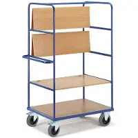ROLLCART Etagenwagen, 3 Klapp-Etagen, 1200x800 mm