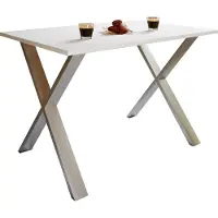 VCM Premium Holz Esstisch | H. 76 x B. 110 x T. 50 cm | Küchentisch Speisetisch Tisch Xona X