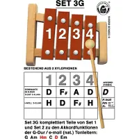 Corvus Toys Corvus A600284 - Rattlesnake, Akkord-Glockenspiel Set 3G, Xylophon
