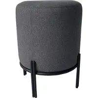 Meet by Paperflow Hocker Nest, mit Schutzkappen, Polyester & Stahl, anthrazit