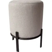 Meet by Paperflow Hocker Nest, mit Schutzkappen, Polyester & Stahl, grau