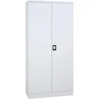 Gürkan Stahlschrank 109764 lichtgrau 92,0 x 60,0 x 195,0 cm, aufgebaut