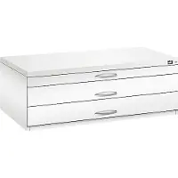 C+P Planschrank aus Stahl, für Formate bis DIN A1, 3 Schubladen