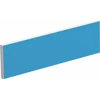 PaperFlow Tischtrennwand für Teamschreibtische, Breite 1600 mm, Bezug blau